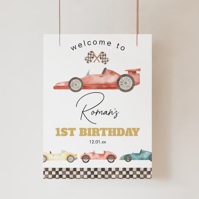 Race Car Baby Shower or Birthday Welcome Sign (Creator Uploaded)