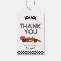 Race Car Birthday Favour Tags
