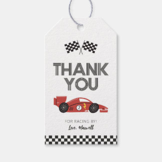 Race Car Birthday Favour Tags