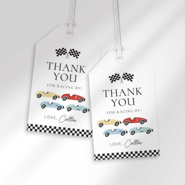 Race Car Birthday Favour Tags (Creator Uploaded)