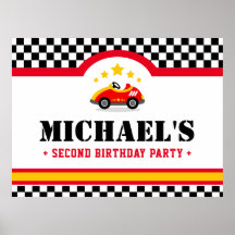 Race car birthday party dessert table backdrop