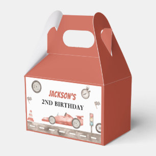 Race Car Birthday Party Favour Box