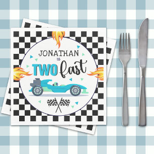 Race Car Birthday Party for Boys Napkin