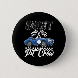 Race Car Birthday Party Racing Family Aunt t Crew 6 Cm Round Badge
