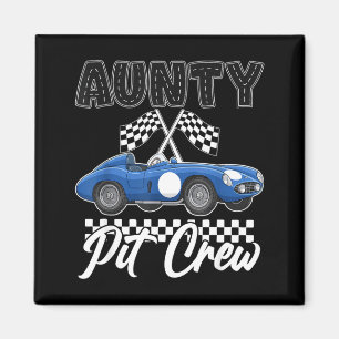 Race car birthday party racing family aunty pit magnet