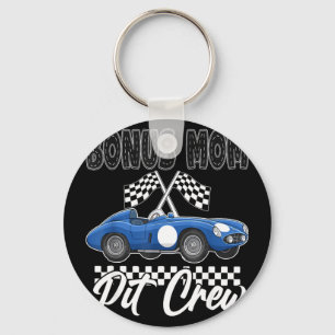 Race car birthday party racing family bonus mum key ring