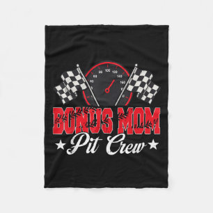Race Car Birthday Party Racing Family Bonus Mum Pi Fleece Blanket