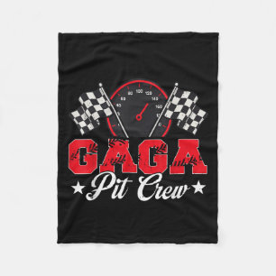 Race Car Birthday Party Racing Family Gaga Pit Cre Fleece Blanket