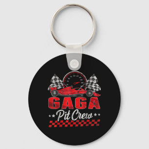 Race Car Birthday Party Racing Family Gaga Pit Key Ring