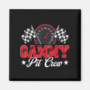 Race Car Birthday Party Racing Family Gammy Pit Cr Magnet