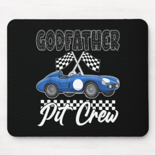 Race car birthday party racing family godfather mouse pad