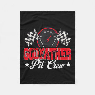 Race Car Birthday Party Racing Family Godfather Pi Fleece Blanket