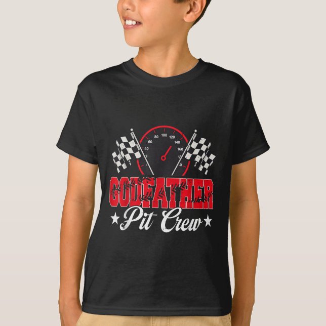Race Car Birthday Party Racing Family Godfather Pi T-Shirt (Front)
