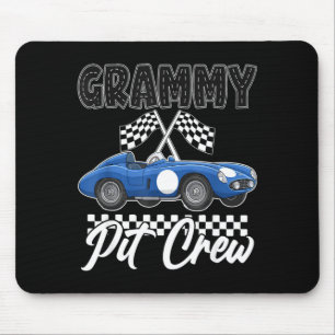 Race car birthday party racing family grammy pit mouse pad