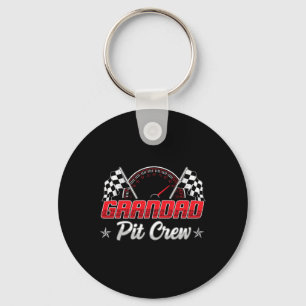 Race Car Birthday Party Racing Family Grandad Pit  Key Ring