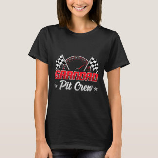 Race Car Birthday Party Racing Family Grandad Pit  T-Shirt