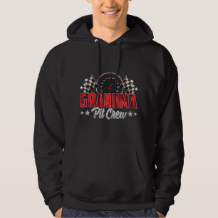 Race Car Birthday Party Racing Family Grandma Pit Hoodie