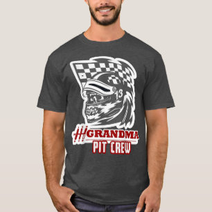 Race Car Birthday Party Racing Family Grandma Pit  T-Shirt