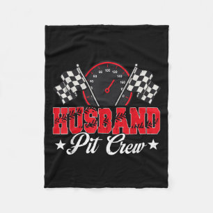 Race Car Birthday Party Racing Family Husband Pit Fleece Blanket