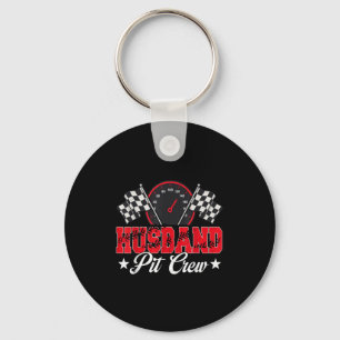 Race Car Birthday Party Racing Family Husband Pit  Key Ring