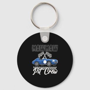Race car birthday party racing family mawmaw pit key ring
