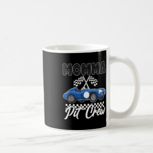 Race car birthday party racing family momma pit coffee mug