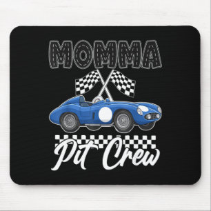 Race car birthday party racing family momma pit mouse pad