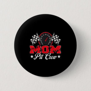 Race Car Birthday Party Racing Family Mum Pit Crew 6 Cm Round Badge