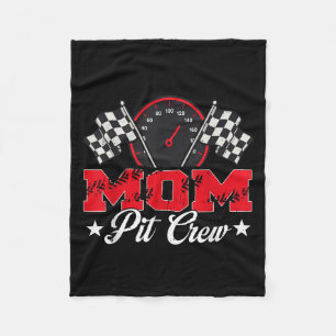Race Car Birthday Party Racing Family Mum Pit Crew Fleece Blanket