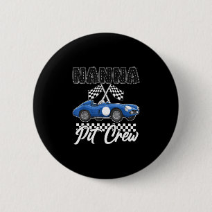 Race car birthday party racing family nanna pit 6 cm round badge