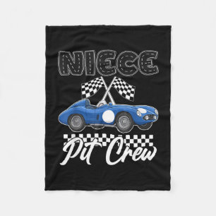 Race car birthday party racing family niece pit fleece blanket