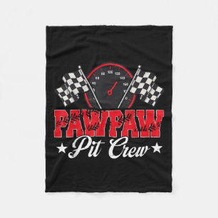 Race Car Birthday Party Racing Family Pawpaw Pit C Fleece Blanket