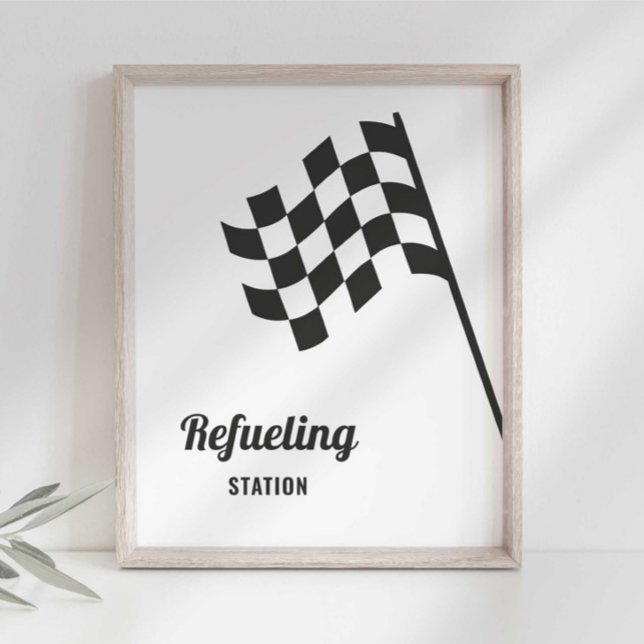 Race Car Birthday Refueling Food Table Sign (Creator Uploaded)