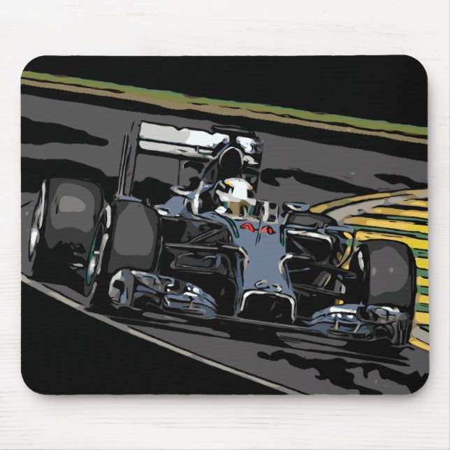 RACE CAR - BORN TO RACE MOUSE PAD (Front)