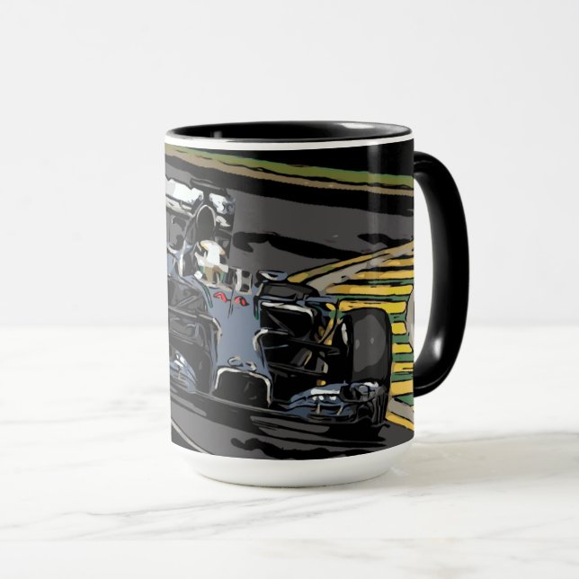 RACE CAR - BORN TO RACE MUG (Front Right)