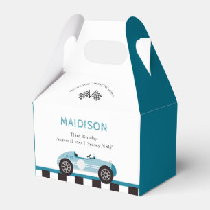 Race Car Boy Birthday Party Favour Box