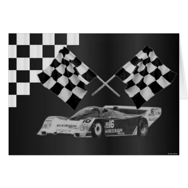 Race Car Card (Front Horizontal)