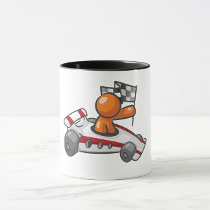 Race Car Chequered Flag Mug