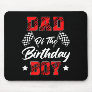 Race Car Dad Of The Birthday Boy Racing Family Pit Mouse Pad