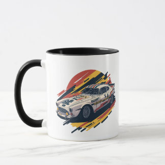 Race car design mug