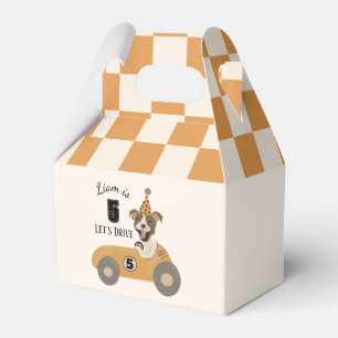 Race Car Dog Boys Fifth Birthday Party  Favour Box