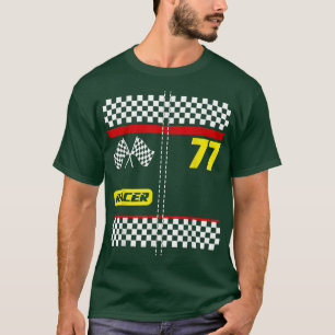 Race Car Driver Costume  For Halloween Boys Mens  T-Shirt