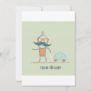 Race Car Driver Invitation
