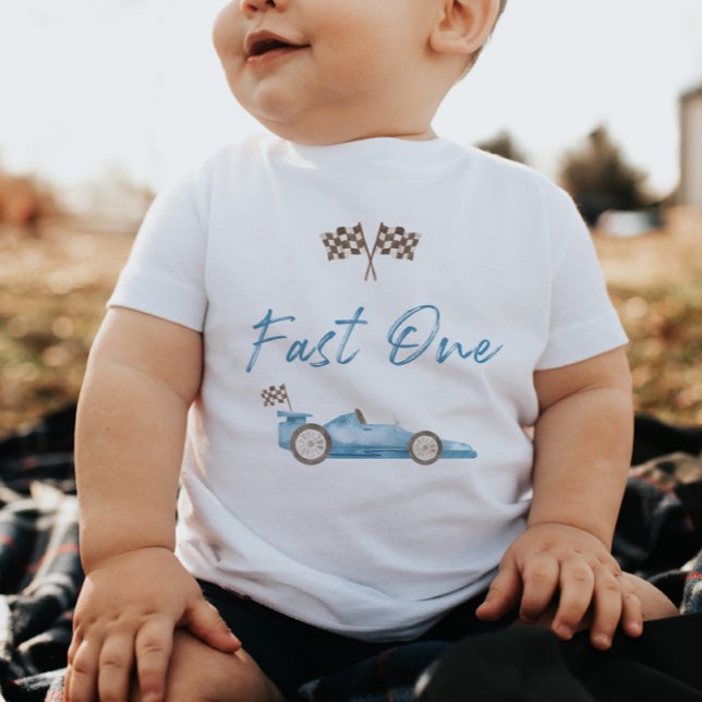 Race Car Fast One 1st Birthday T-shirt (Creator Uploaded)