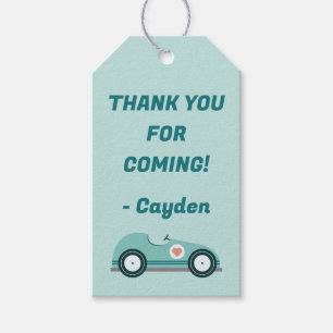 Race Car Favour Bag Gift Tags