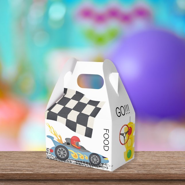 Race Car Food or Prizes to Go Favour Box (Creator Uploaded)
