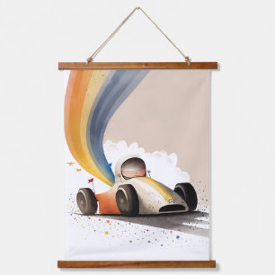 Race Car Hanging Tapestry