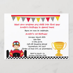 Race car Invite