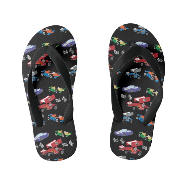 Race Car Kid's Thongs (Footbed)