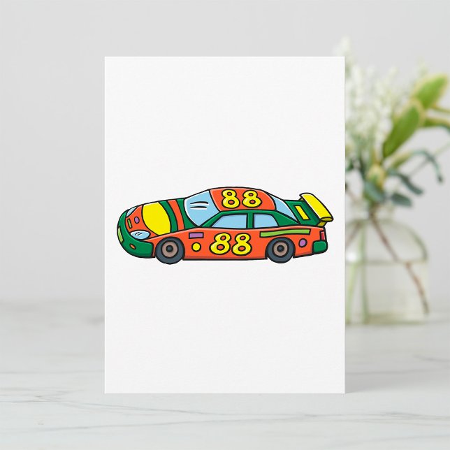 Race Car Number 88 Invitation (Creator Uploaded)